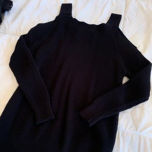 Cold shoulder sweater
